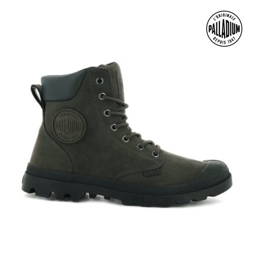 Bottes Palladium Pampa Cuff WP LUX Femme Vert Olive | FR ZYJ126H